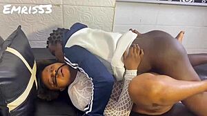 Ebony Ass Pounded Roughly!