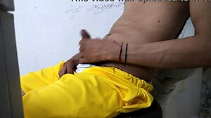 A Latino In Heat Reveals His Impressive Presence In A Homemade Neighbor Setting.