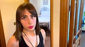 Landlord roughly fucks wife's hot slutty best friend with deepthroat and ball licking.