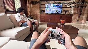 old milf seduces friend for bareback creampie