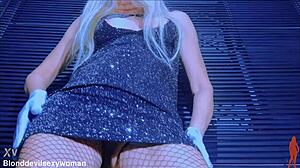 Mature Hot Blonde With Hairy Pussy And Delicious Natural Tits Masturbates Her Tasty Big Ass