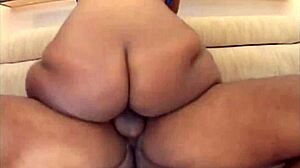 Delotta Brown Gets Blacked with Bent Over Blowjob and Riding