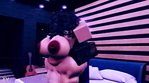 Chubby asian takes big black cock