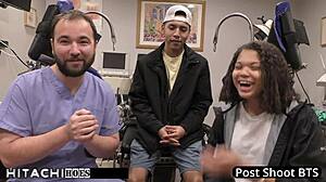 Freshman Michelle Anderson gets mandatory Hitachi orgasm from boyfriend in hospital!