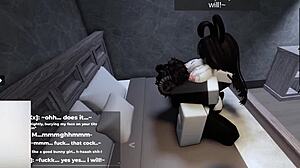 Roblox Bunny-Girl Hops On My Cock Until She Gets Filled Up