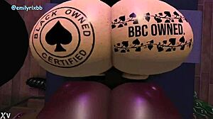 I am filling my little shemale slut with seeds after fucking her cock