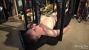 painful trampling by domina jemma on weedy creature 😩