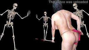 preview halloween fucking dance with agarabas and olpr, jerk off instructions and ball kicking