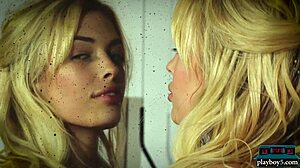 Sexy Canadian Blonde Katie Jean's Solo Softcore Striptease