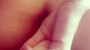 i had a quickie with my boyfriend, teasing with my huge pussy lips and big tits before assfucking