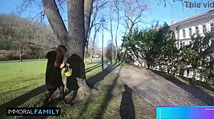 Mia Trejsi and Katy Rose in taboo foursome quickie