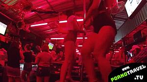 Thai Asian Bar Girl Dances Seductively