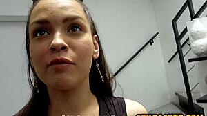 colombian teen deepthroats huge tourist cock gagging pov