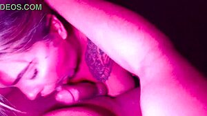 This sexy bbw moans in lingerie sucking monster cock 😘