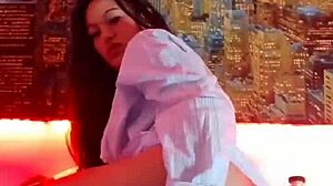 Colombian Amateur Masturbates with Toys Publicly