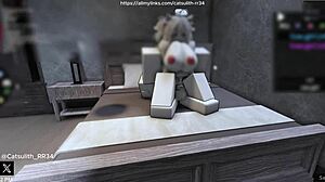 quietly fucking fan on bed