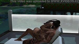 Sims 4 - Tierra Gets Fucked by the Pool