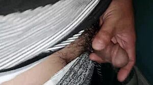 Pinoy Handjob off My Hairy Cock Creampie!