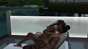 Sims 4 - Tierra Gets Fucked by the Pool