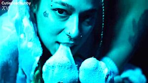 tickling feet and playing with pussy with lesbian friend