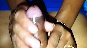 new secretary must jerk boss's cock before starting work