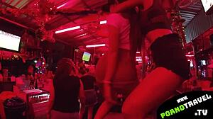 Thai Asian Bar Girl Dances Seductively