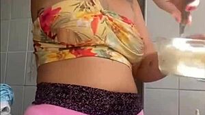 Exhibitionist Flashing Swollen Pussy On Live Stream