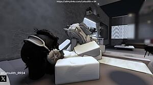 quietly fucking fan on bed