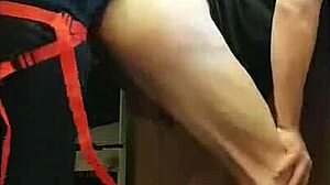 Boldly Pegging Boyfriend's Ass In Kitchen, Cornfield, And Bathroom With Ass To Mouth.