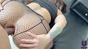 Hot Spanish Milf Enjoys Huge Cock Anal