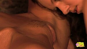 Juicy Lesbian Threesome With Toys And Anal In Wood Cabin