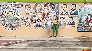 Angelina Castro uses strap-on on submissive Cristi Ann