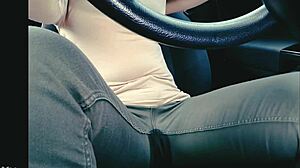 Stuck in traffic and desperate for toilet