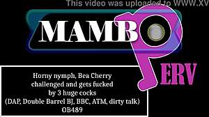 Bea Cherry Challenges Three Huge Cocks