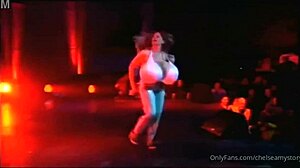 Bustiest Stripper Dances Seductively