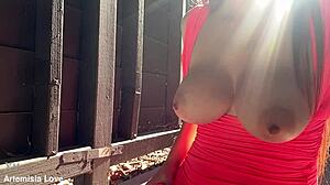 italian big tits long hair milf artemisia love bouncing tits