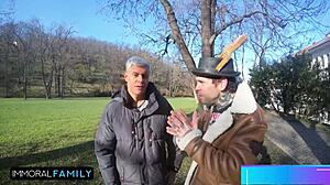 Mia Trejsi and Katy Rose in taboo foursome quickie