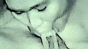 Horny housewife loves two cocks