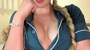 Delicious Finger Game In Wet Pussy On Stepdad's Bed!