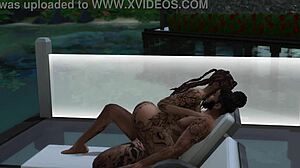 Sims 4 - Tierra Gets Fucked by the Pool