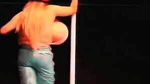 Bustiest Stripper Dances Seductively