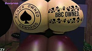 I am filling my little shemale slut with seeds after fucking her cock