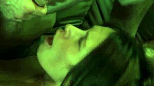 Stranded teen banged hard missionary