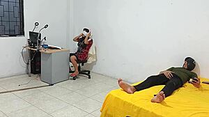 Young 18+ Step Sister Sits While I Masturbate For Her