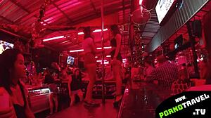 Thai Asian Bar Girl Dances Seductively