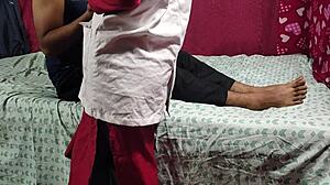 Indian Beautiful Doctor Consults with Patient