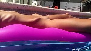 Blonde Teen's Clothes RIPPED During Ibiza Trip!