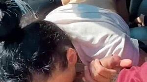 Look what gabriella got after sucking speedys huge cock and balls with cum on ass!