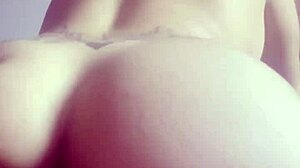 i had a quickie with my boyfriend, teasing with my huge pussy lips and big tits before assfucking