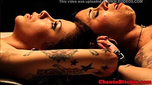 Tied up lesbian bondage babes punished in garage by mistress with domination and bdsm